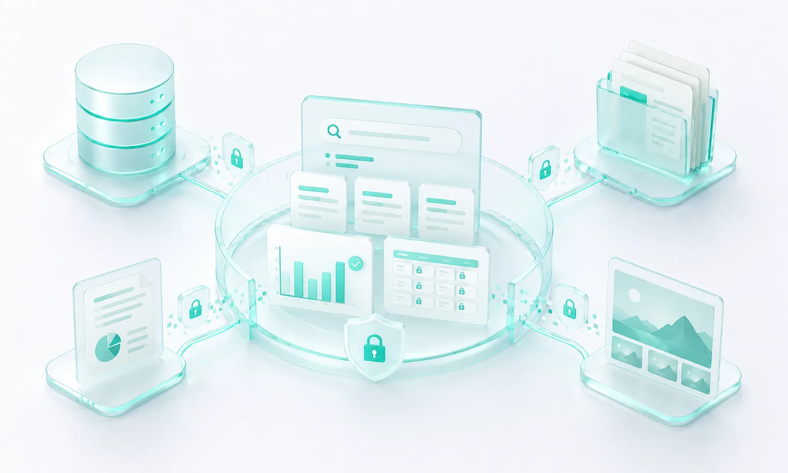 Secure RAG, evaluation, and data rooms
